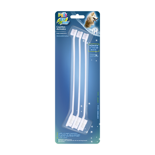 Cepillos dentales para mascota | Fancy Pets | 3 piezas