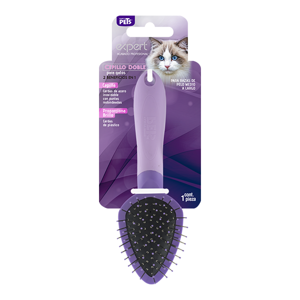 Cepillo doble para gato | Expert