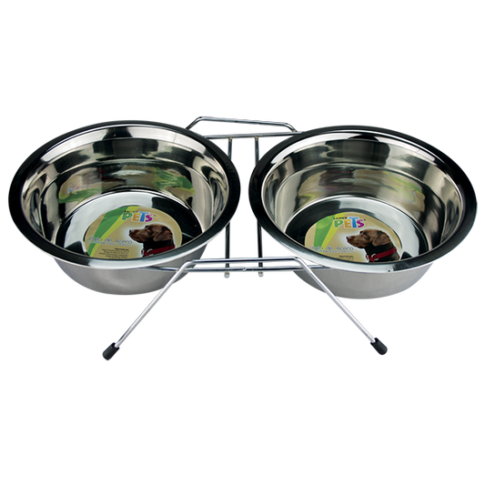 Comedero doble para mascotas | Fancy Pets | 16 oz